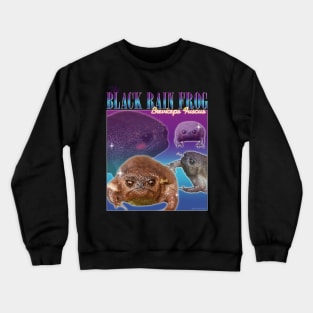 Black rain frog fan t-shirt retro style Crewneck Sweatshirt